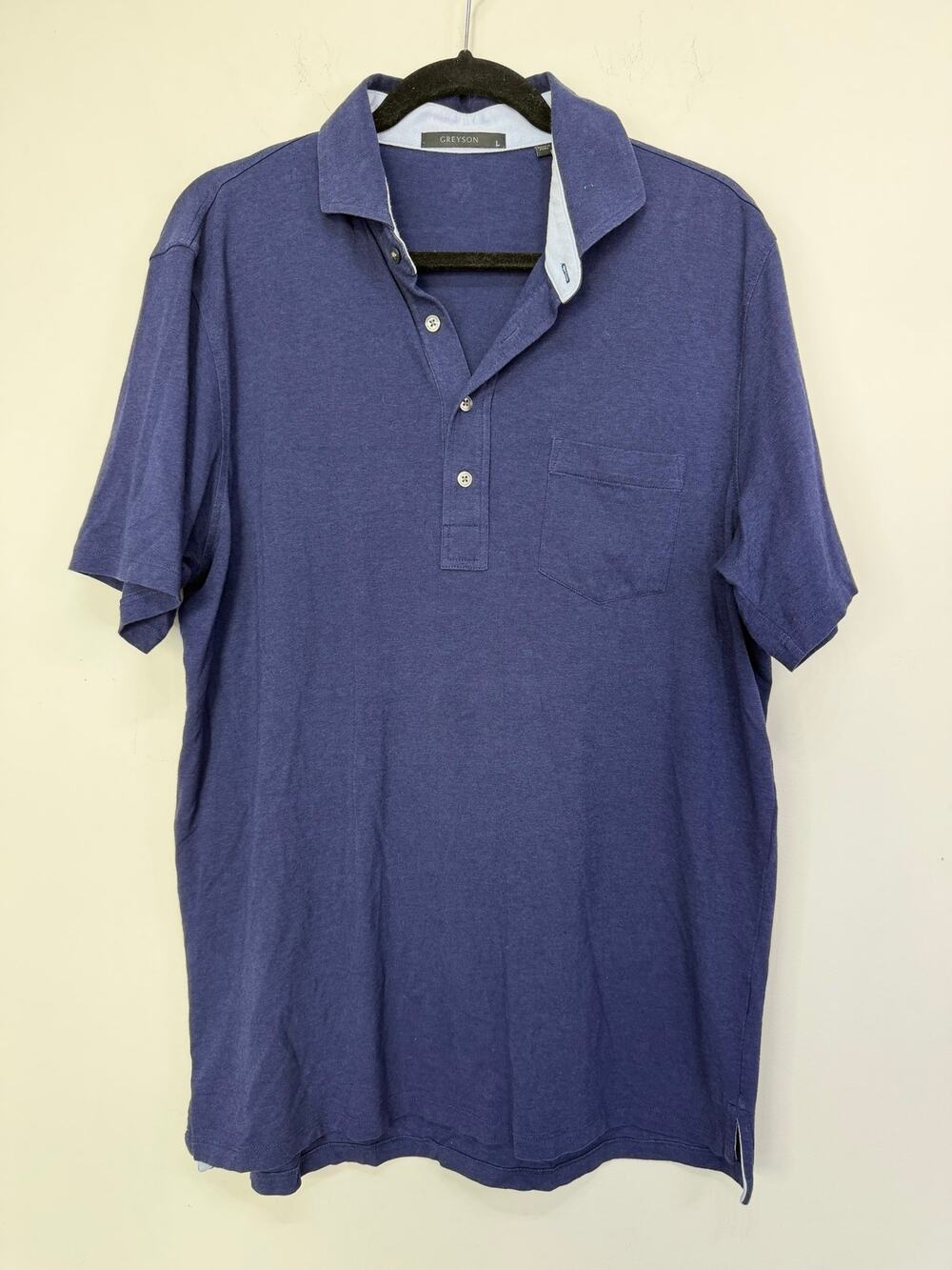 Greyson Navy Polo Shirt Size Large